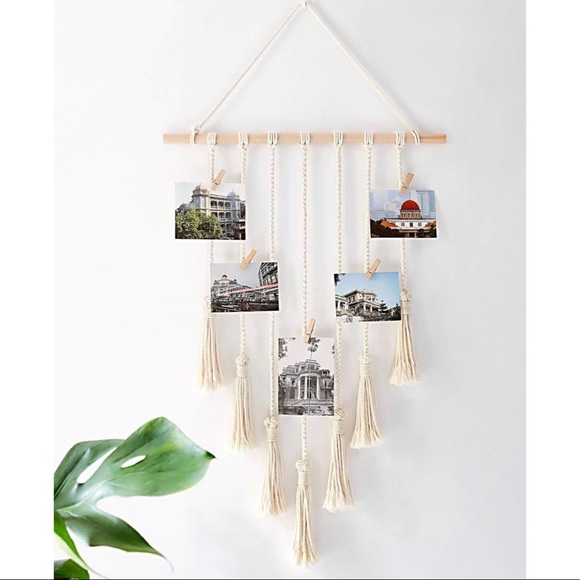 Boho crochet macramé picture hanger wall art - Picture 4 of 4